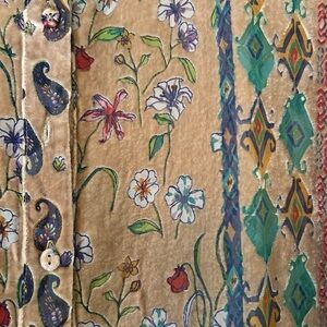 JOHNNY WAS boho lightweight paisley blouse M